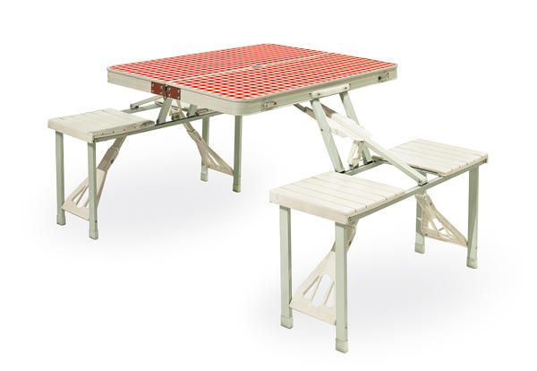 Furniture, Table, Outdoor table, Outdoor furniture, Coffee table, Rectangle, Picnic table, End table, Bench, Chair, 