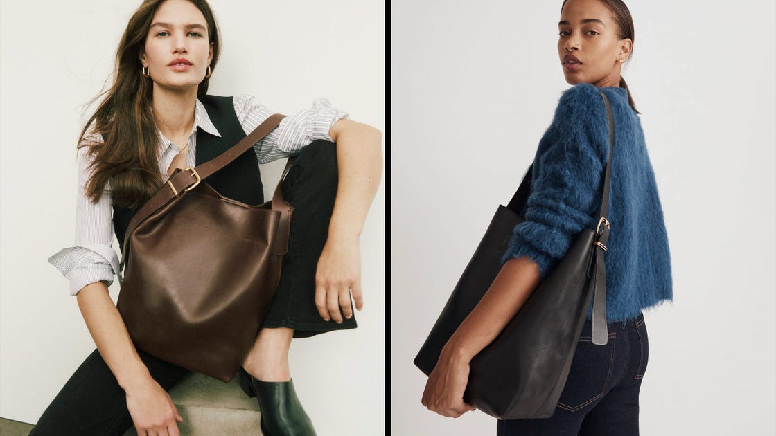 two different styles of tote bags being showcased