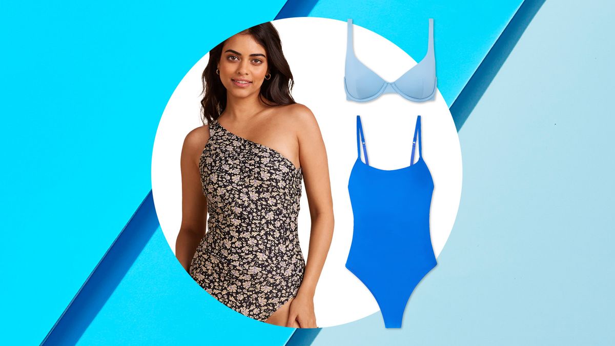 Swimsuits for Big Busted Women Women 3 Piece Bikini Bathing Suit