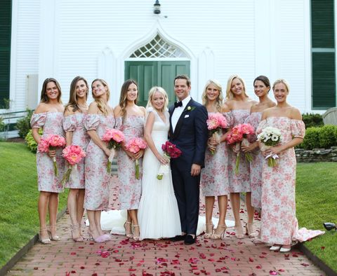 Bride, Photograph, Pink, Dress, Ceremony, Wedding, Gown, Event, Bridal clothing, Wedding dress, 