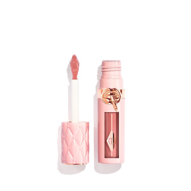 a pair of pink and white lipstick