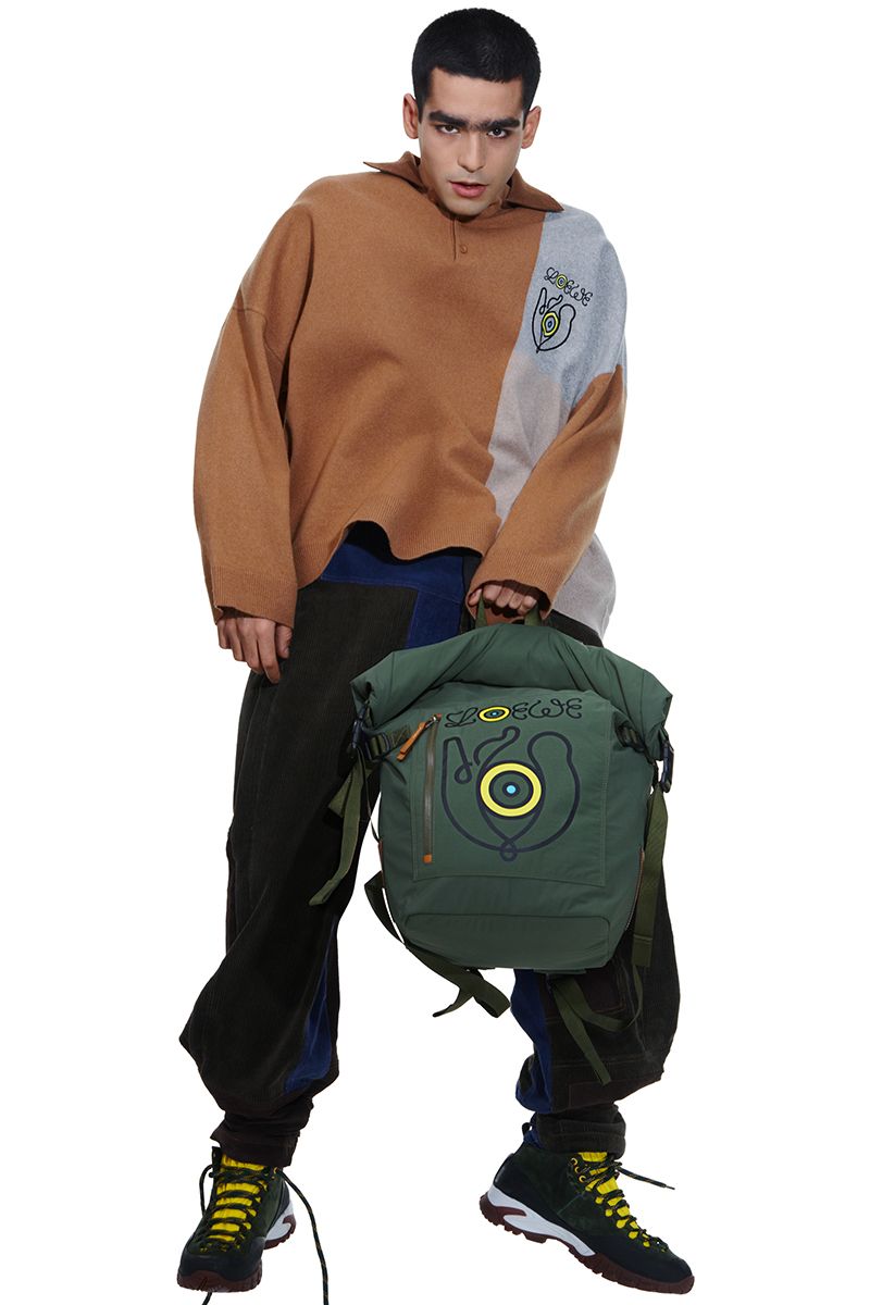 LOEWE ロエベ エルン アイ 長袖 カットソー EYE NATURE 緑 L LOEWE ロエベ エルン アイ 長袖 カットソー EYE NATURE 緑 L