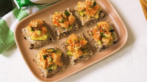 cauliflower sushi stacks