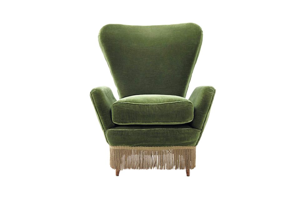 Chair, Furniture, Green, Club chair, 