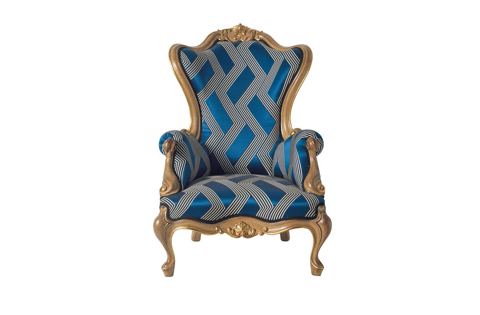 Chair, Furniture, Blue, Turquoise, Outdoor furniture, Plant, Electric blue, Club chair, 