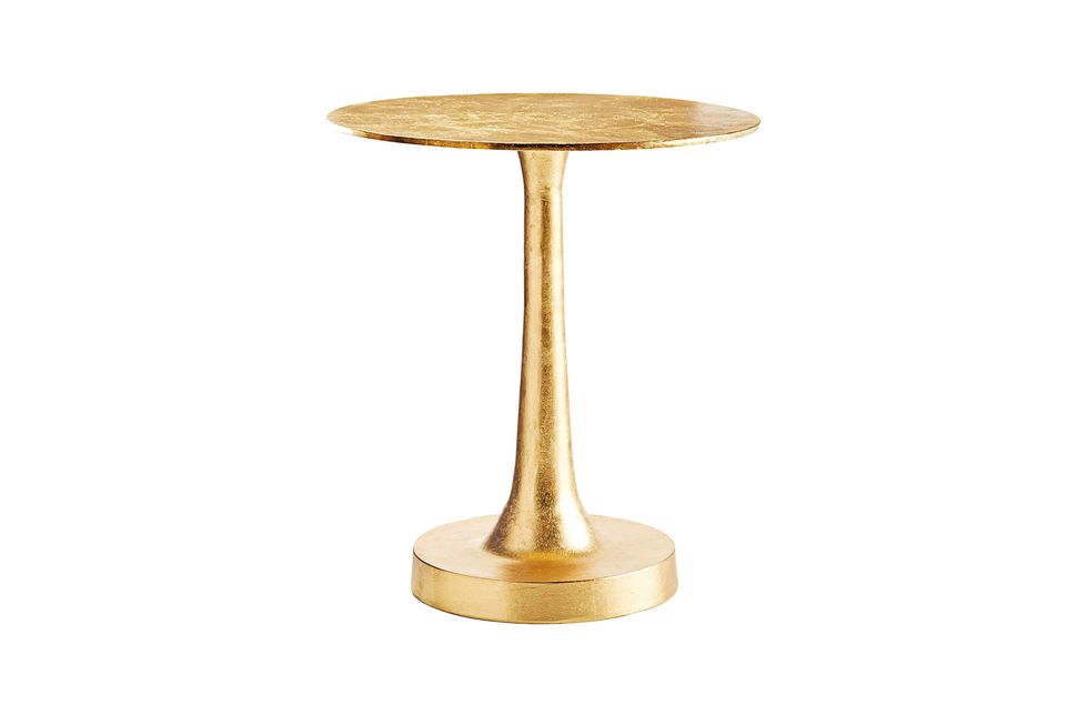Table, Lamp, Brass, Furniture, Metal, Beige, Light fixture, Wood, End table, 