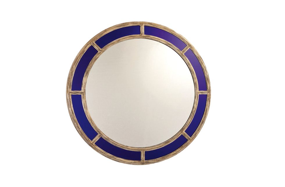 Cobalt blue, Dishware, Plate, Porcelain, Dinnerware set, Platter, Tableware, Serveware, Circle, Mirror, 