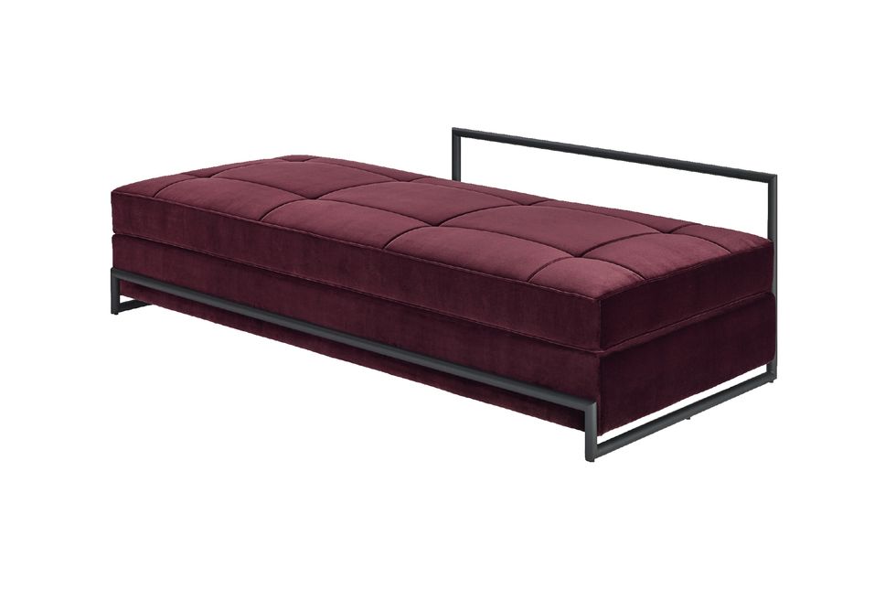 Furniture, Couch, Ottoman, Leather, Bed frame, studio couch, Futon pad, Rectangle, Room, Futon, 