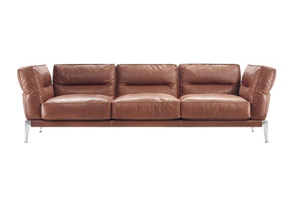 Furniture, Couch, Leather, Brown, Sofa bed, Tan, Loveseat, Outdoor sofa, Beige, Room, 