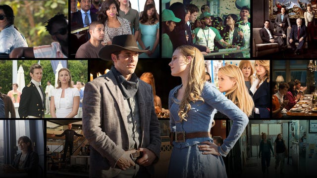 a composite image of various tv shows