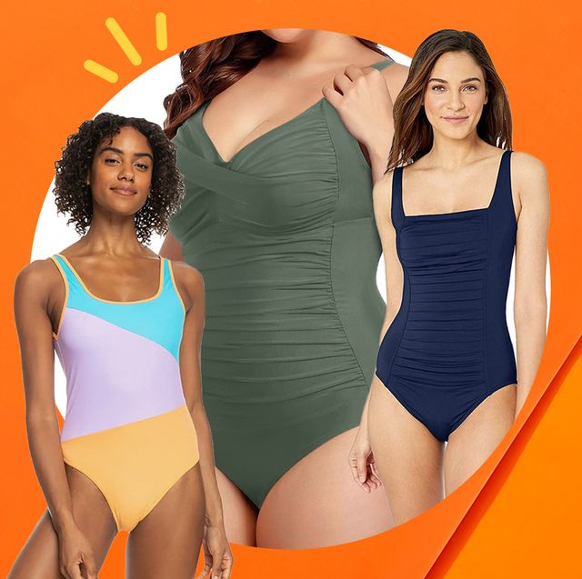 Swimsuits For All Women's Plus Size Colorblock One-Piece Swimsuit