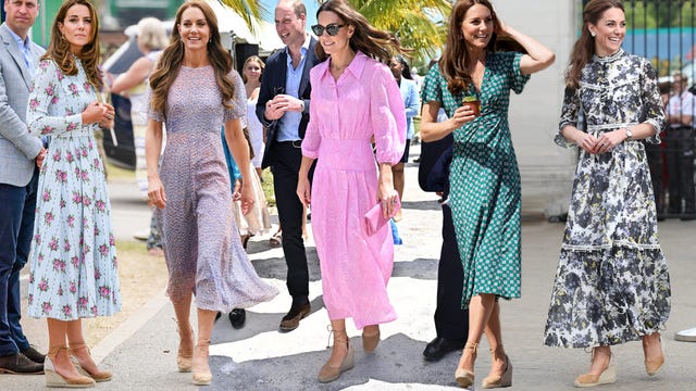 group of women walking wearing different stylish dresses and accessories