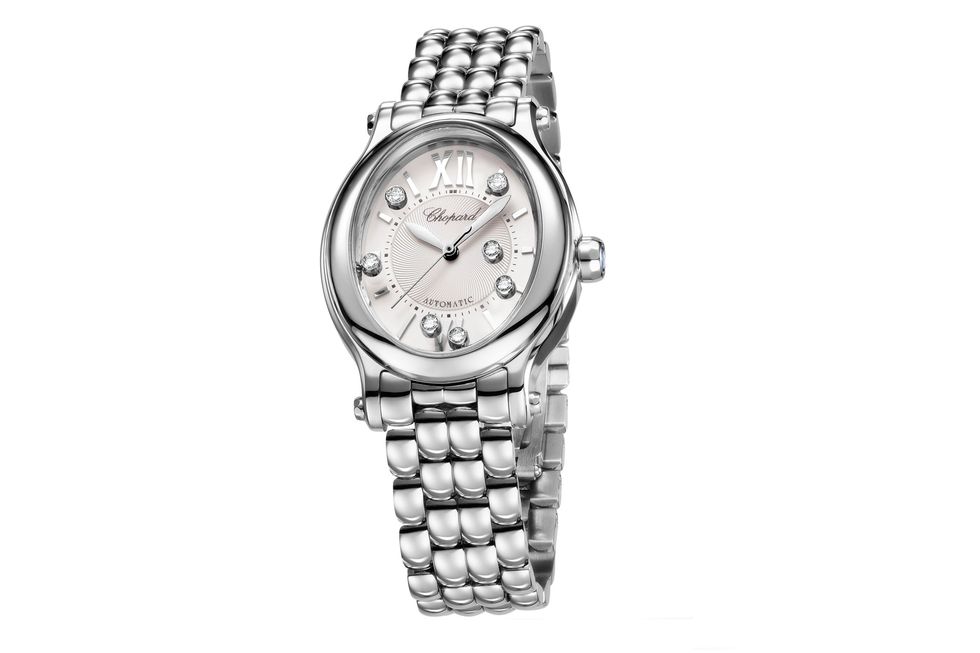 Chopard Happy Sport Oval腕錶，精鋼款式，配備拋光錶圈，定價NT$ 312,000