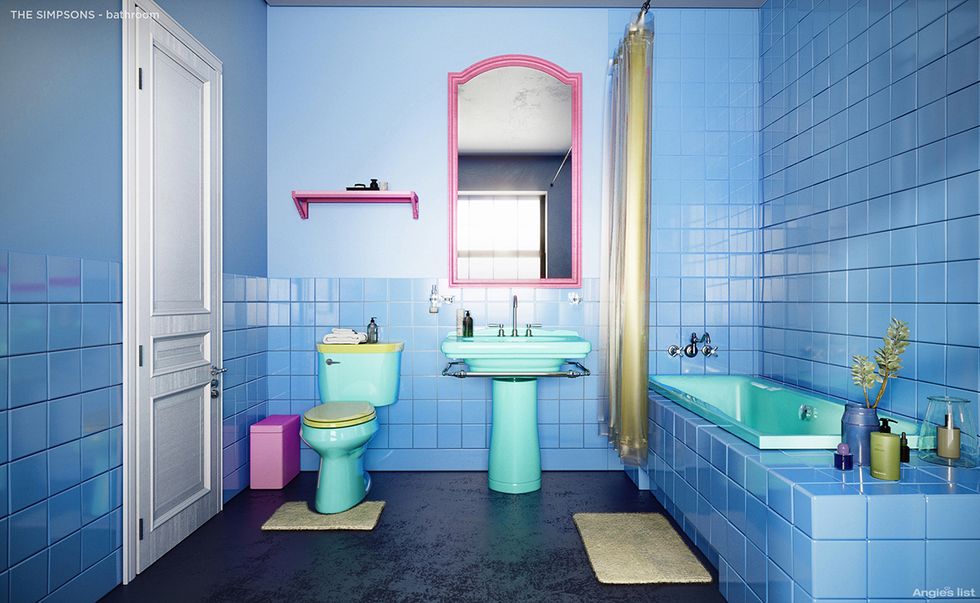 Bathroom from The Simpsons