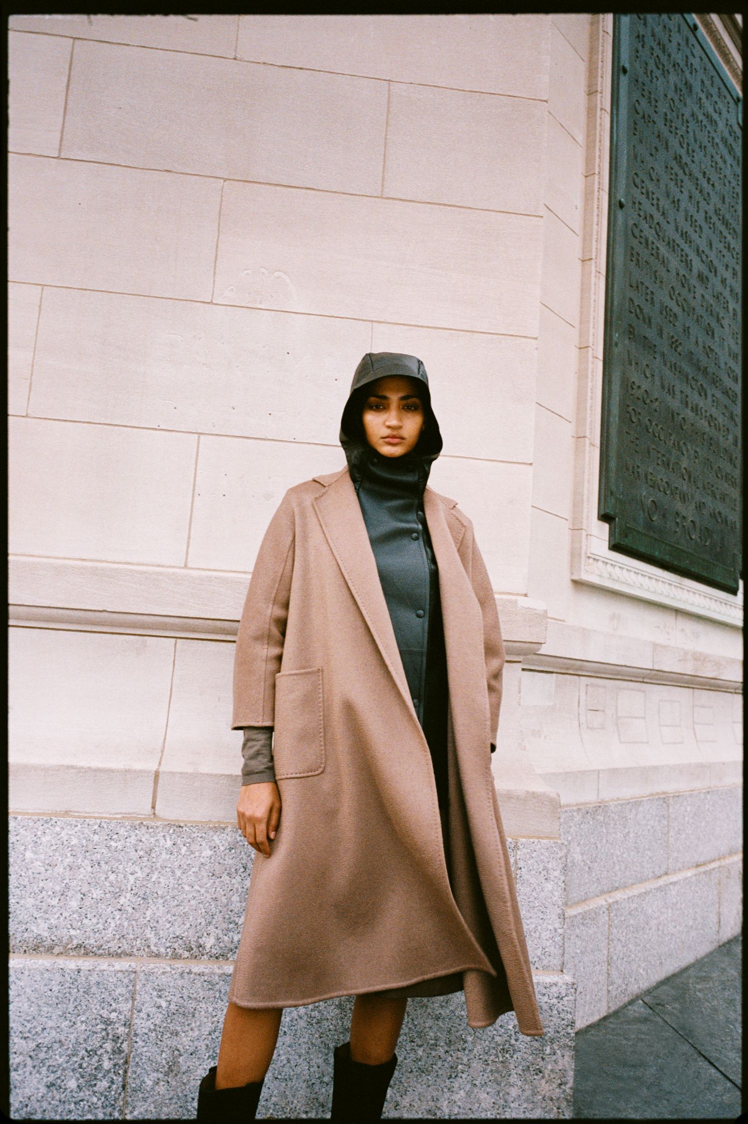 Louis Vuitton Saint Germain bag dune leather, Max Mara camel wrap coat, wrap  coat with culottes outfit, Milan Fashion Week street style AW16 - Meagan's  Moda