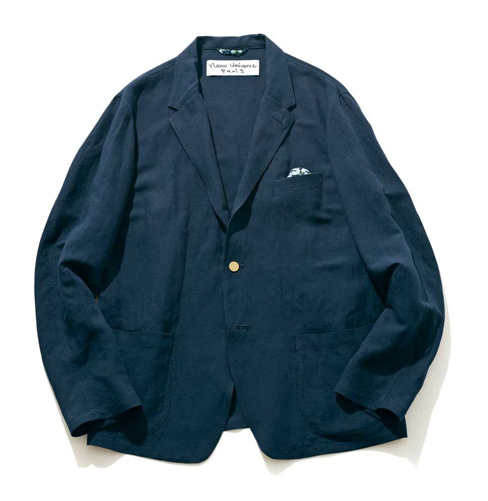 ドルモア　リネン ジャケット　ネイビー trim_ofknk_item13f2ba028ff911e