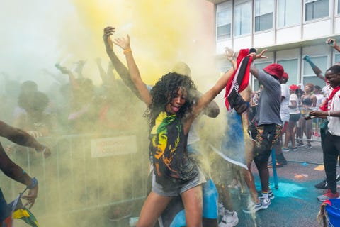 Bij het jaarlijkse Jouvertfeest van het Atlanta University Center komen studenten van de hele campus samen voor een viering in Caribische stijl