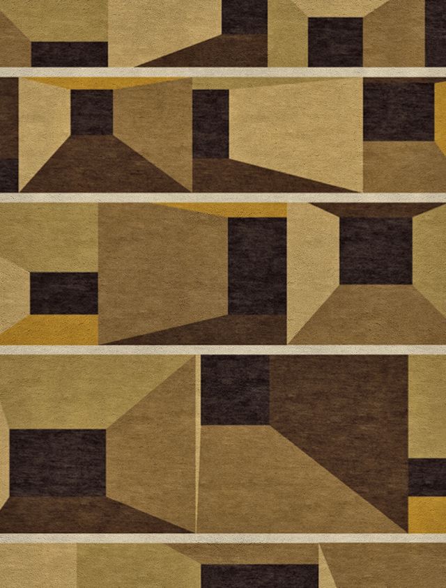 Brown, Beige, Tile, Wall, Pattern, Rug, Floor, Rectangle, Flooring, Symmetry, 