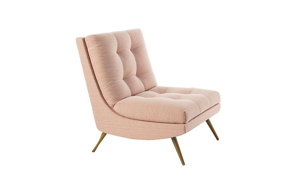 Chair, Furniture, Pink, Beige, Comfort, 