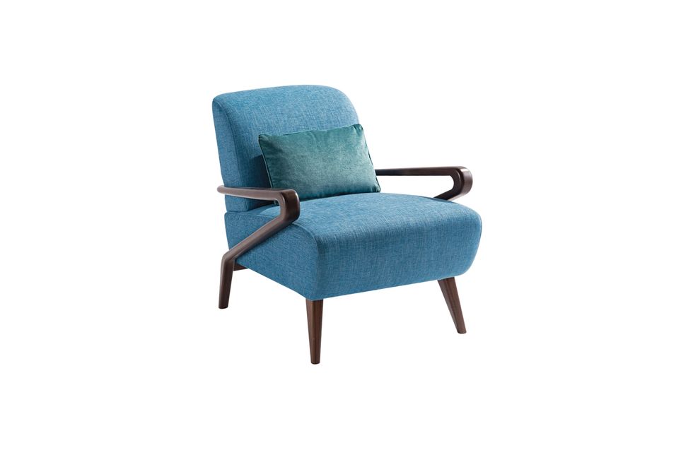 Chair, Furniture, Turquoise, Blue, Turquoise, Electric blue, Armrest, Club chair, Outdoor furniture, 