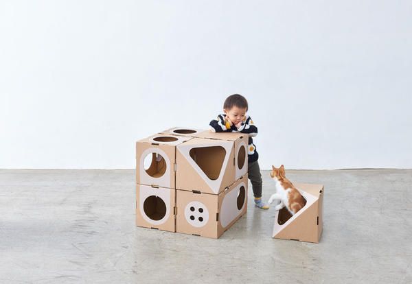 Cardboard, Design, Play, Wood, Toy, Furniture, Paper product, Toy block, Games, 