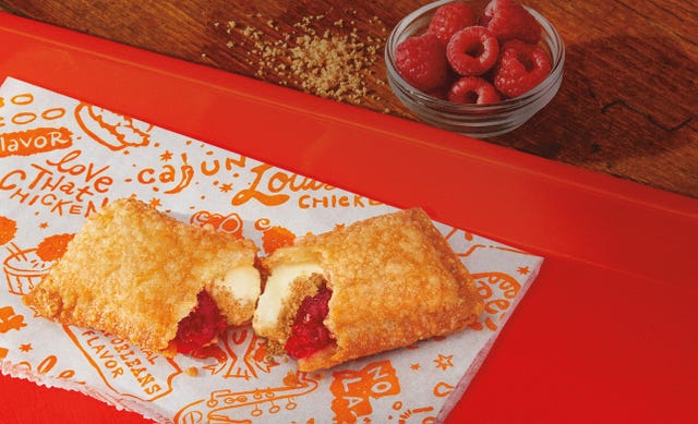 popeyes raspberry cheesecake pie