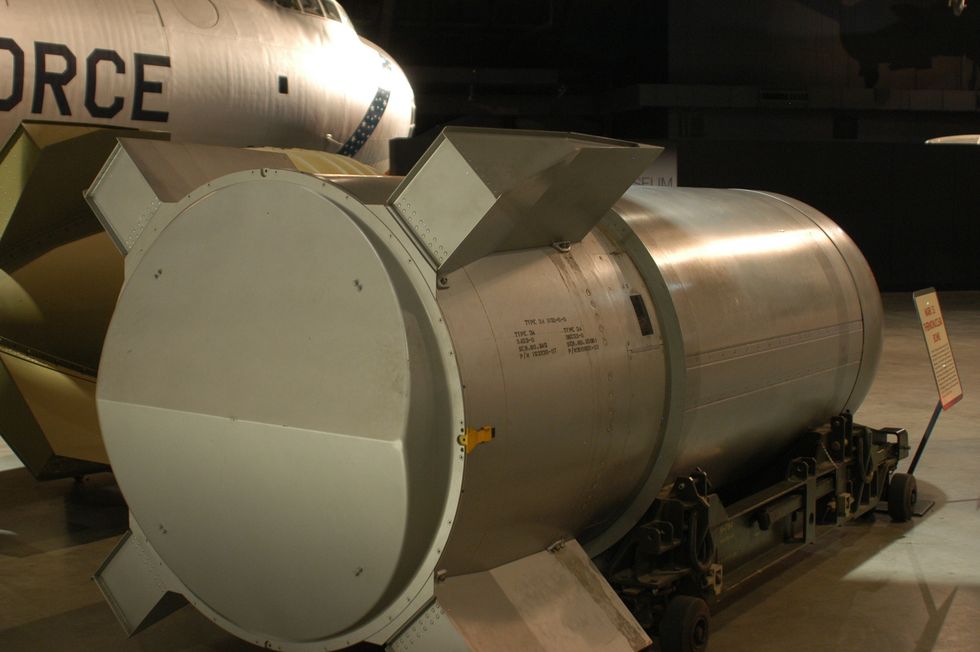 dayton, ohio   mark 53 thermonuclear bomb on display at the national museum of the us air force us air force photo