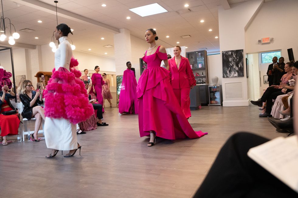 christian siriano pink aid pink fantasy fashion show