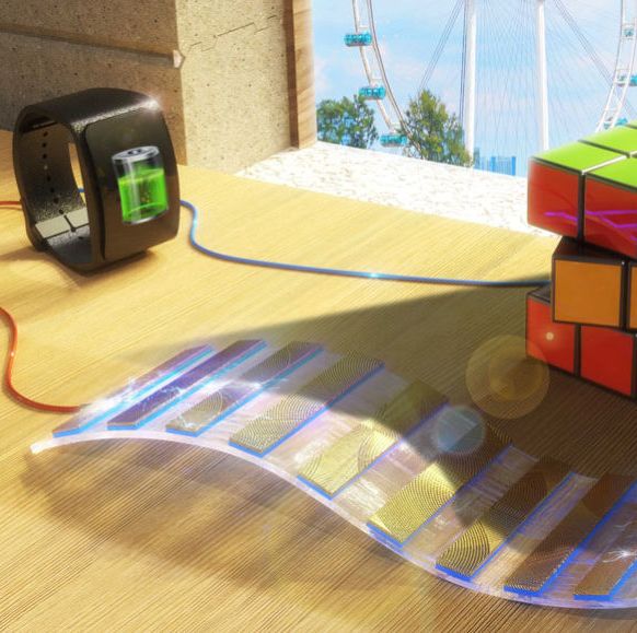 a device creates electricity from the differences in light between sunlit areas and shadows