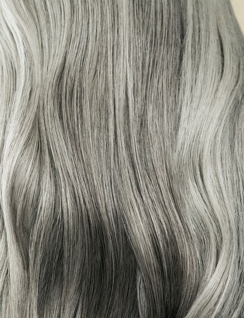 Hair, Blond, Hairstyle, Hair coloring, Layered hair, Chin, Long hair, Brown hair, Step cutting, Silver, 