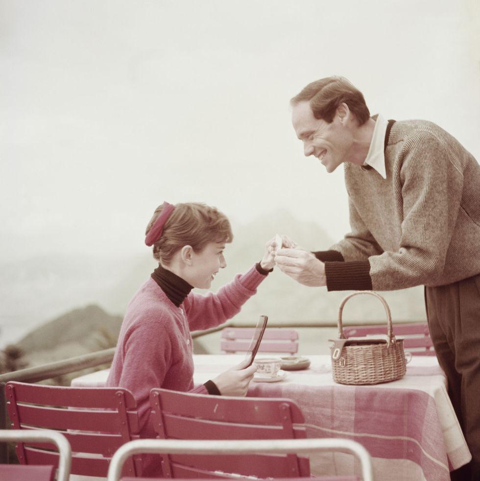 Hepburn And Ferrer In Switzerland