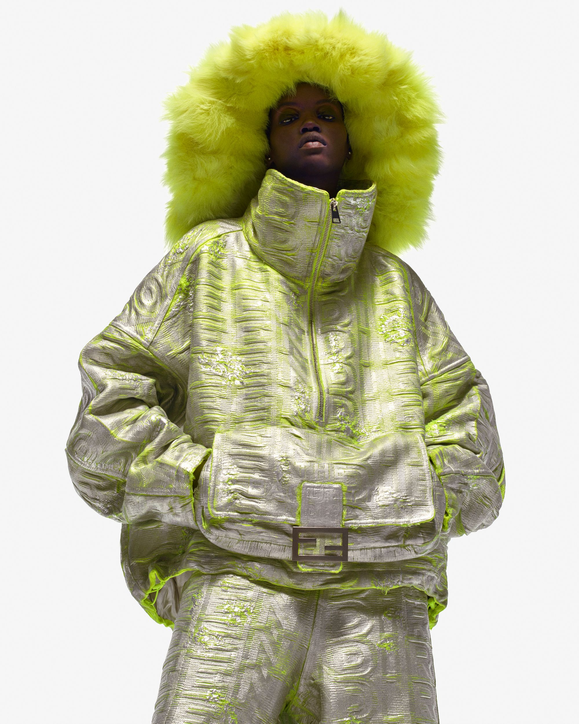 FENDI Jacket MARC JACOBSコラボ イエロー ブルゾン フェンディ バイ マーク ジェイコブス”カプセルコレクションが