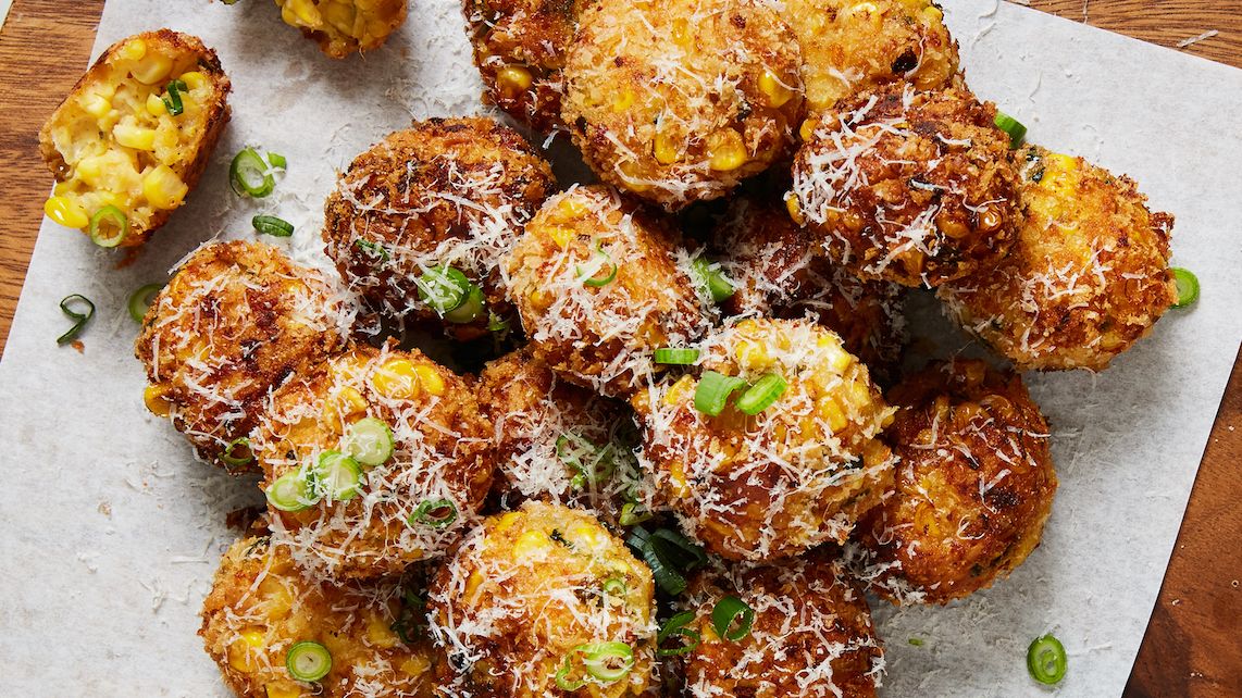 preview for Cheesy Corn Poppers >>> Corn Fritters