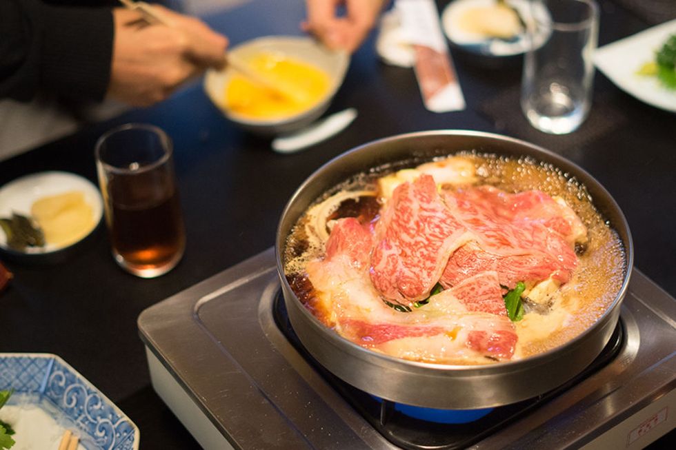 Dish, Food, Cuisine, Ingredient, Meat, Yakiniku, Kobe beef, Shabu-shabu, Hot pot, Japanese cuisine, 