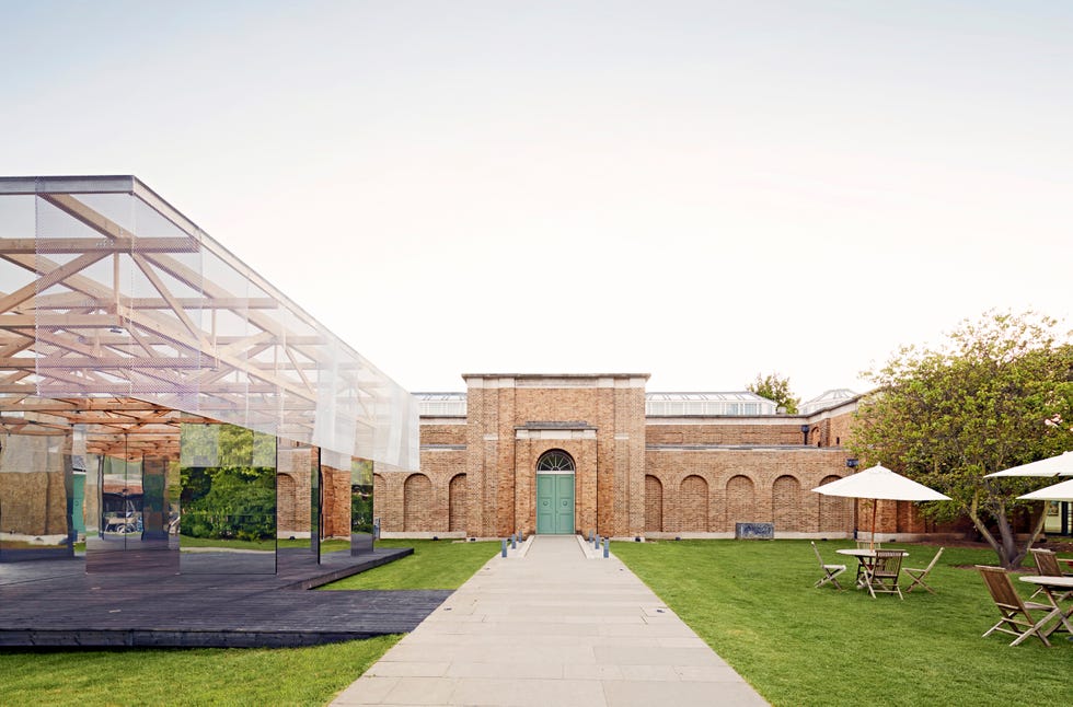 Straight on view John Soane's Dulwich Picture Gallery and IF_Do pavilion. Dulwich Picture Gallery Pavilion, London, United Kingdom. Architect: IF_DO , 2017.