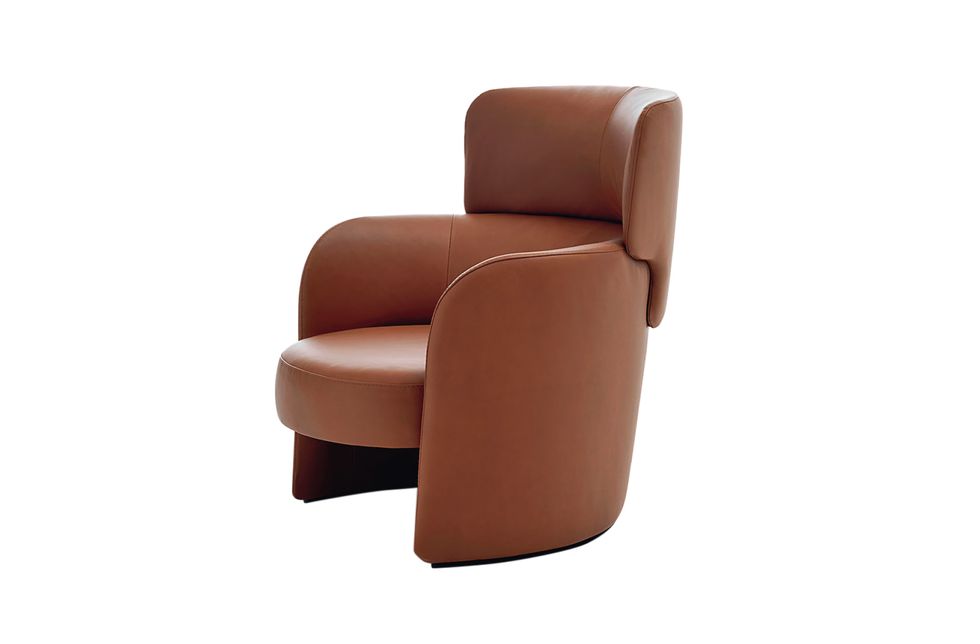 Furniture, Chair, Club chair, Leather, Comfort, Beige, Armrest, Recliner, 