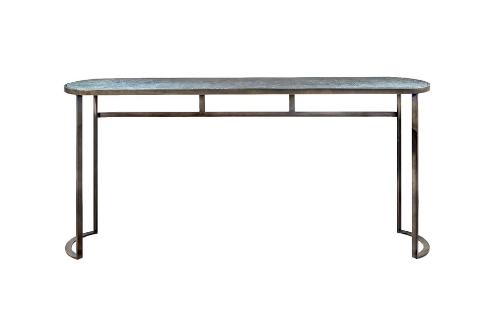 Furniture, Table, Outdoor table, Sofa tables, Rectangle, End table, Coffee table, Desk, Oval, Metal, 