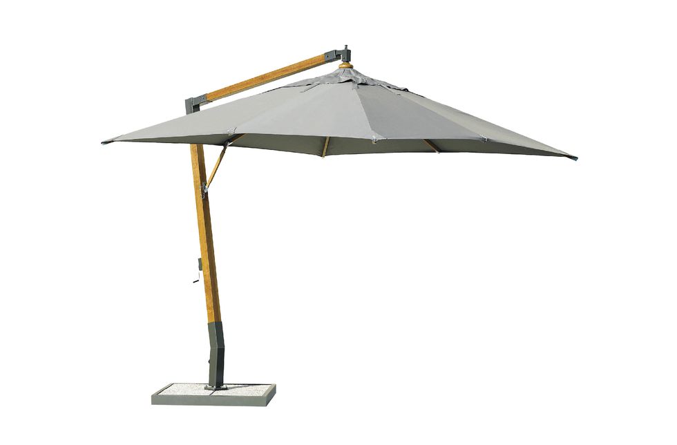 Umbrella, Shade, Lighting, Beige, Table, Lamp, Furniture, Canopy, Fashion accessory, Rectangle, 