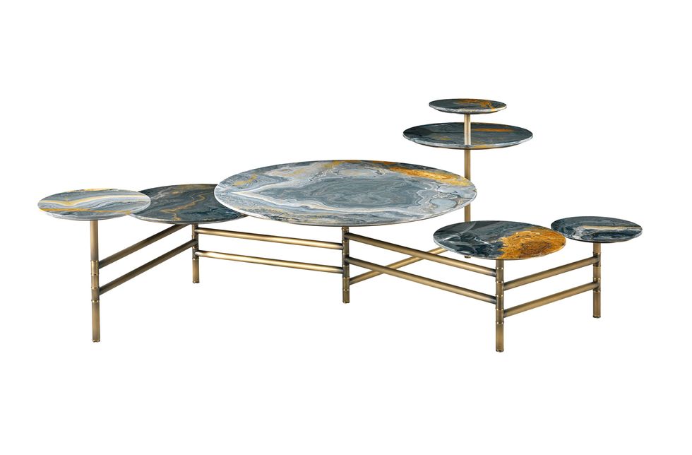 Coffee table, Furniture, Table, End table, Metal, 