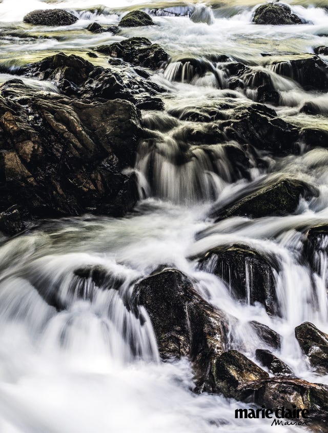 Waterfall, Body of water, Water resources, Water, Nature, Natural landscape, Stream, Watercourse, River, Rock, 