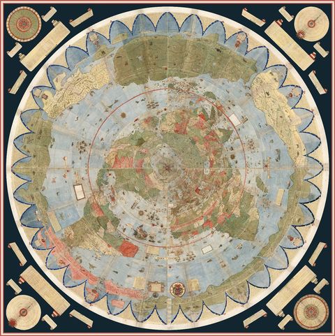 De reusachtige kaart van Urbano Monte uit 1587 biedt een unieke kijk op de wereld zoals hij die kende