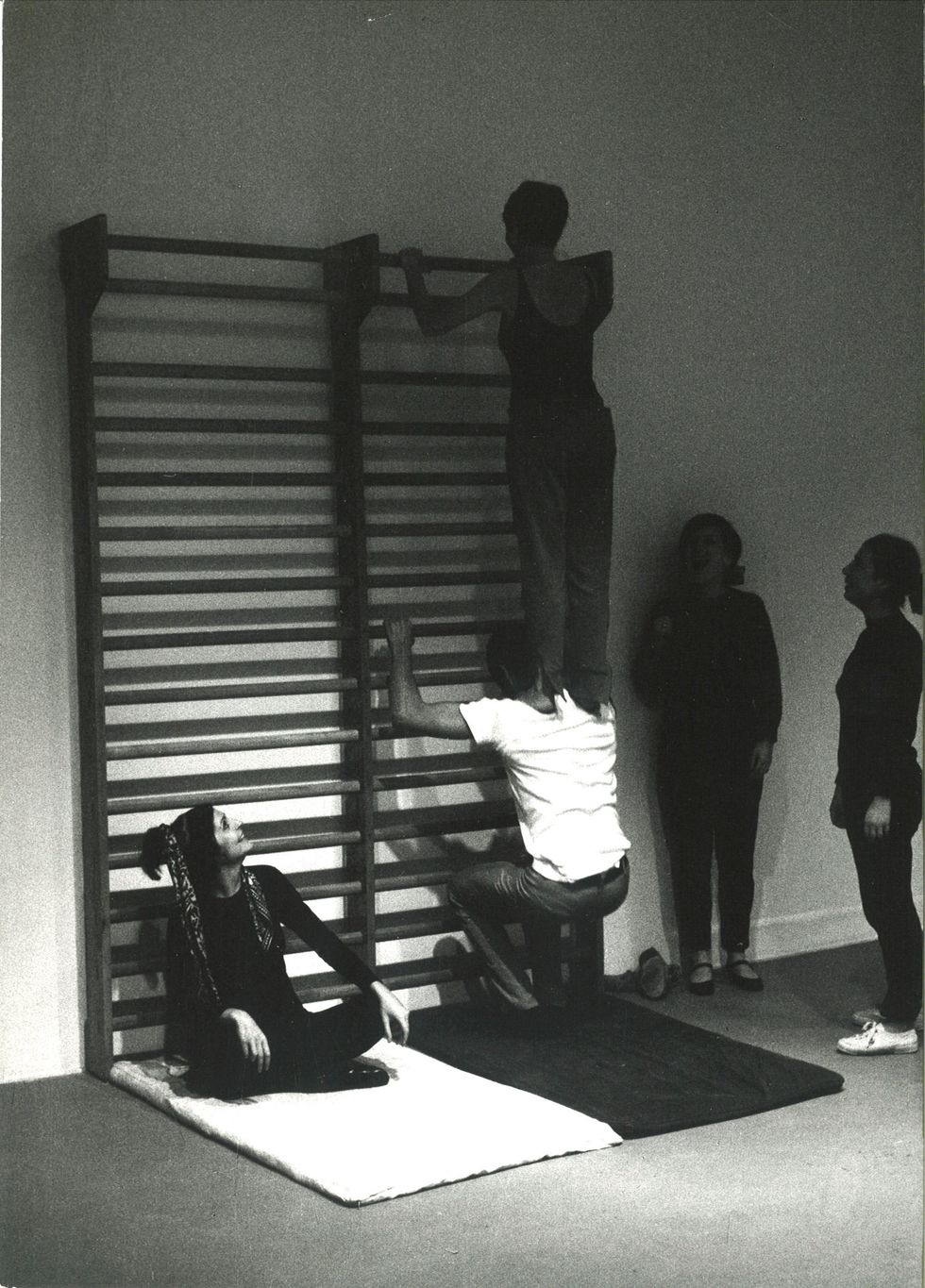 anna paparatti, performance ginnastica mentale, galleria l'attico, 1968