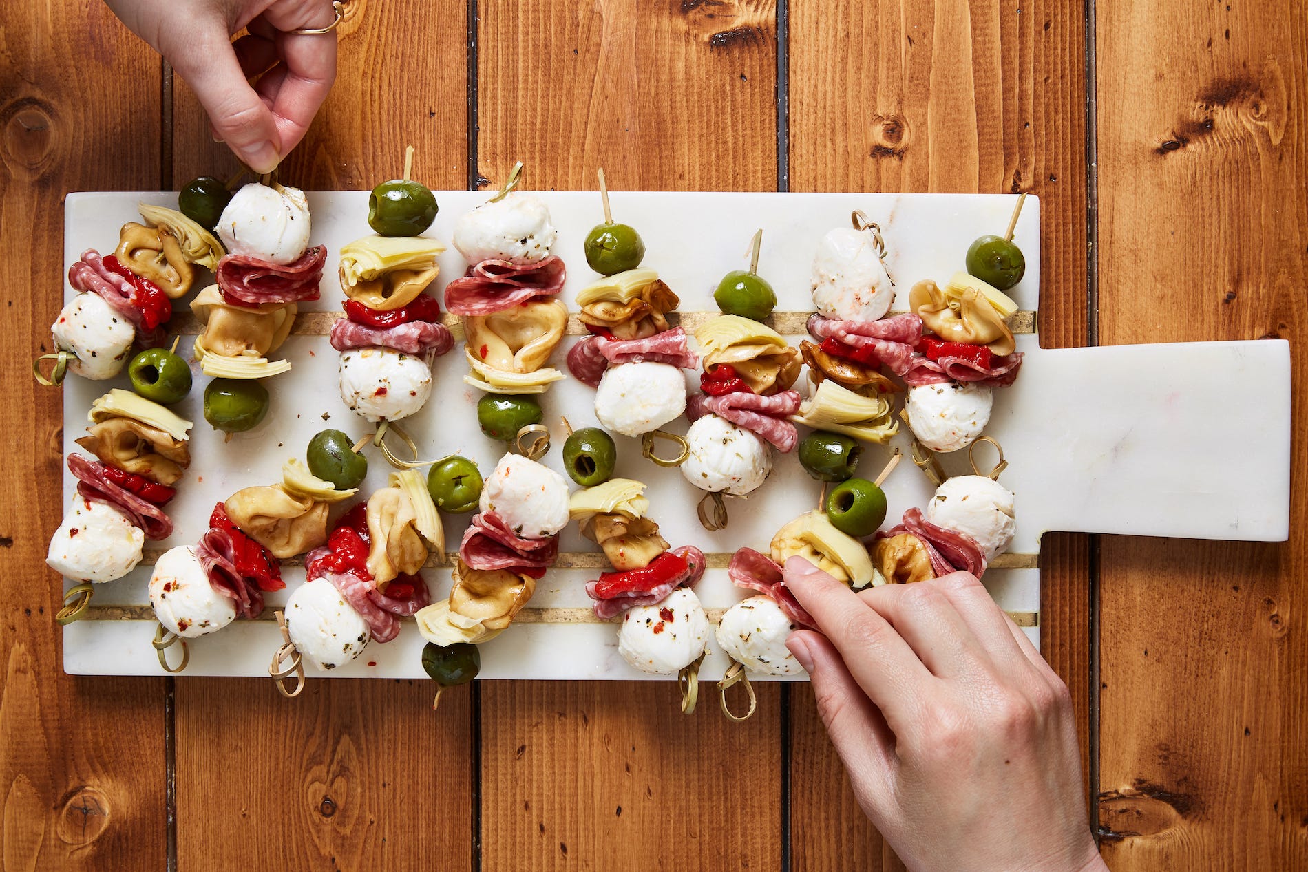 Antipasto Bites Are Like Charcuterie & Pasta Salad All In One