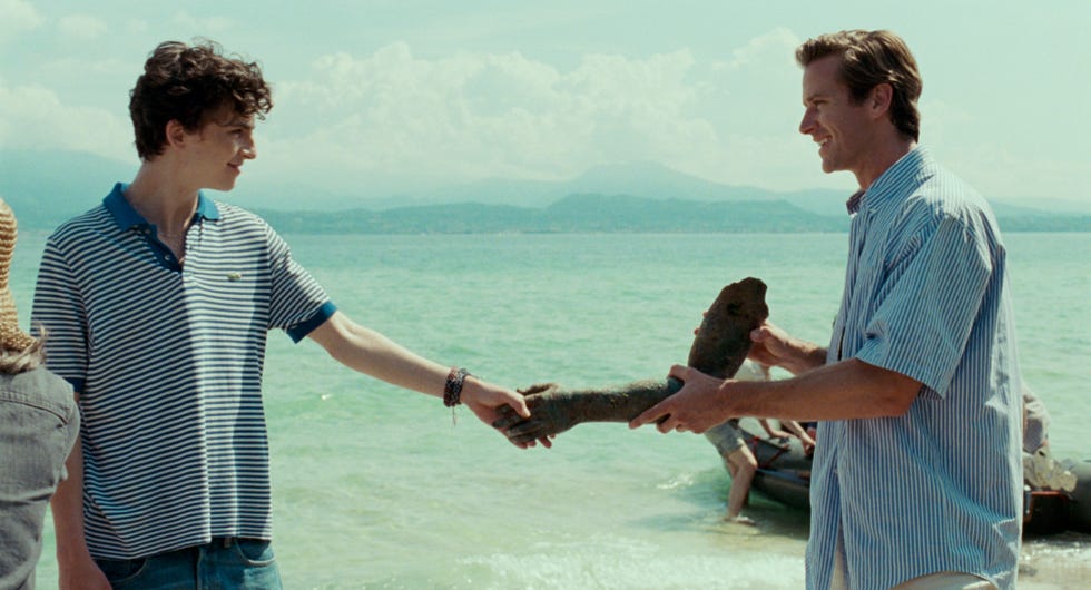 Timothee Chalamet and Armie Hammer 
