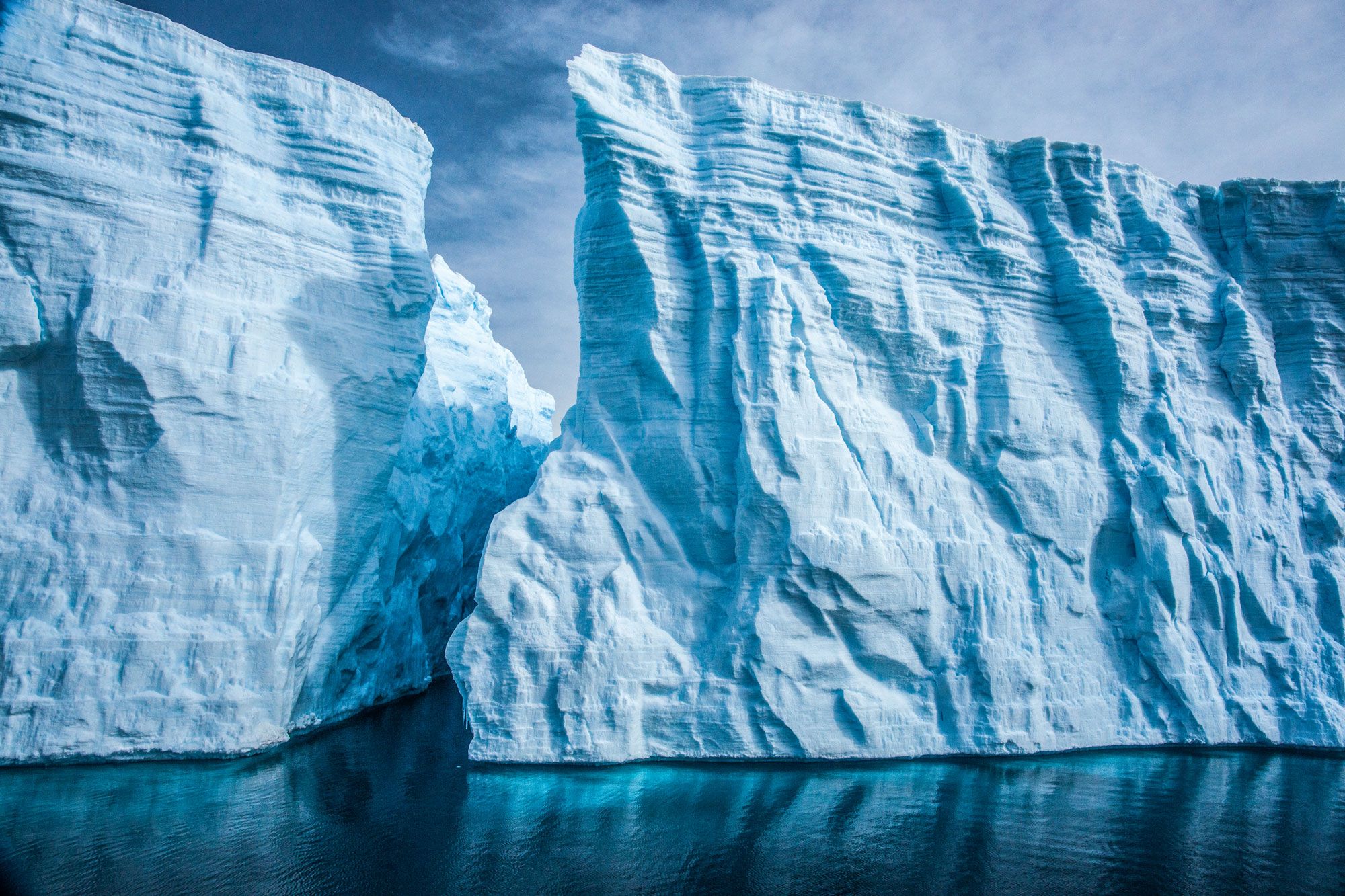 Iceberg, Ice, Blue, Sea ice, Polar ice cap, Glacier, Natural landscape, Sky, Glacial landform, Arctic ocean, 