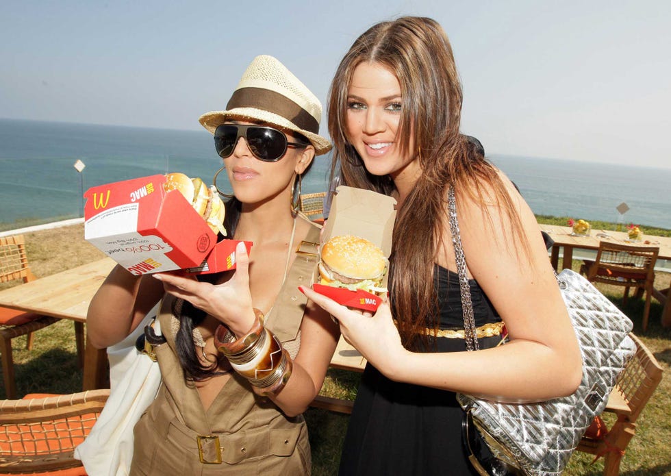 celebs eating fast food
