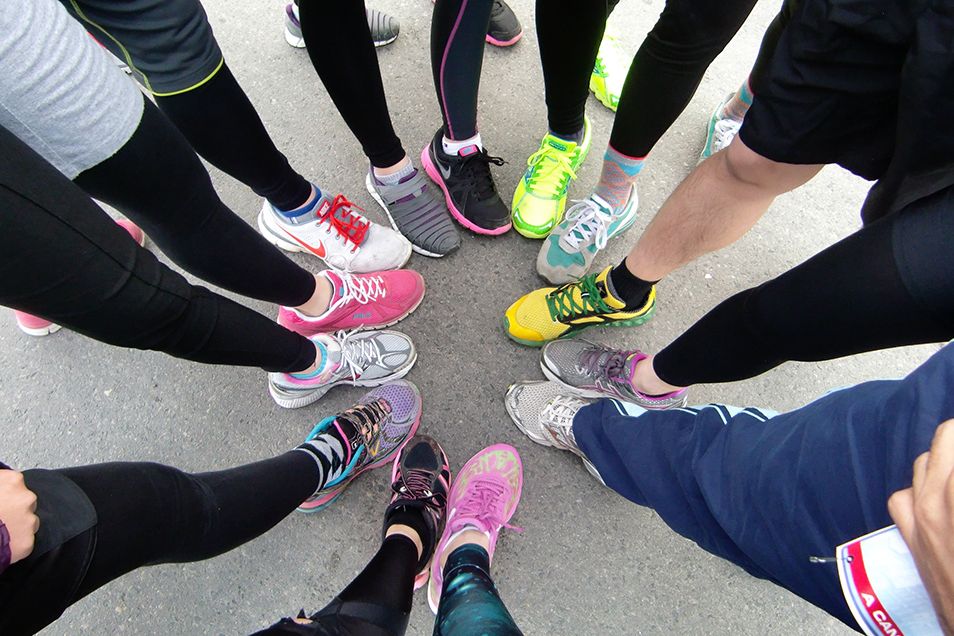 Running groups can be tightly knit