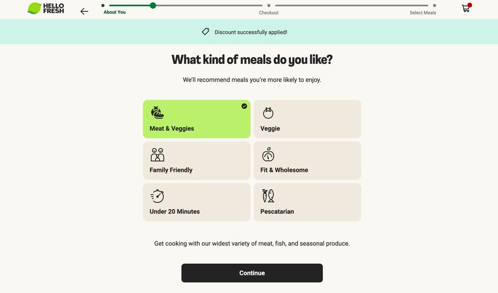 hello fresh ordering