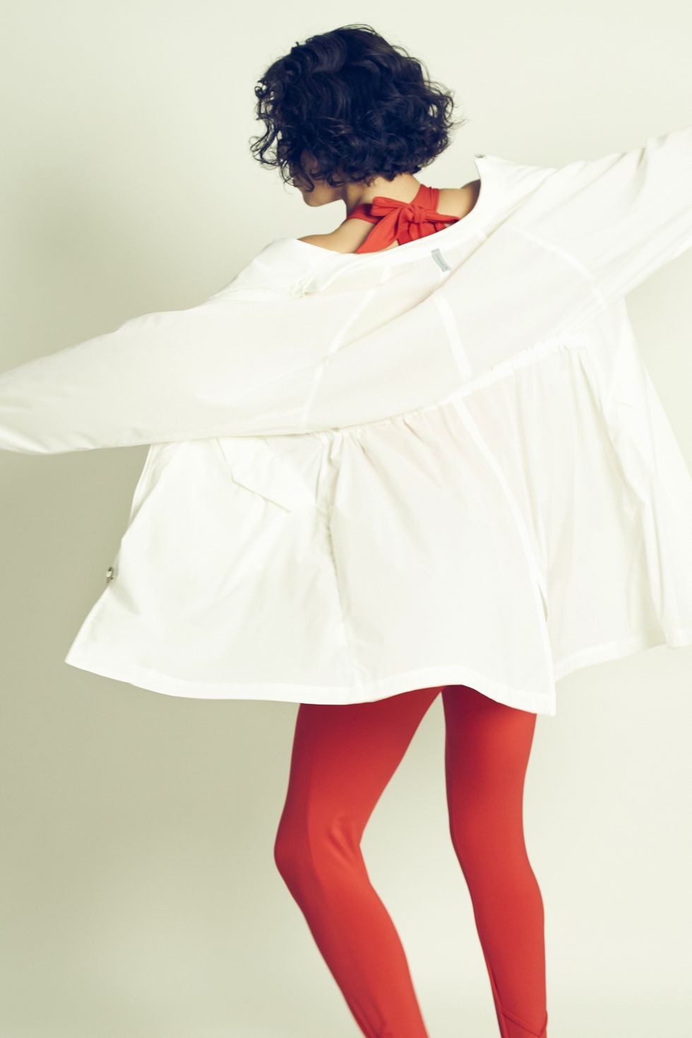 White, Red, Clothing, Shoulder, Tights, Beauty, Lip, Fashion, Leg, Joint, 