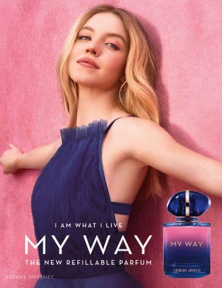 sydney sweeney for armani beauty my way fragrance